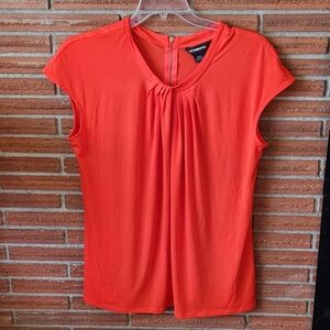 Liz Claiborne Career XXL Tall Orange blouse Top